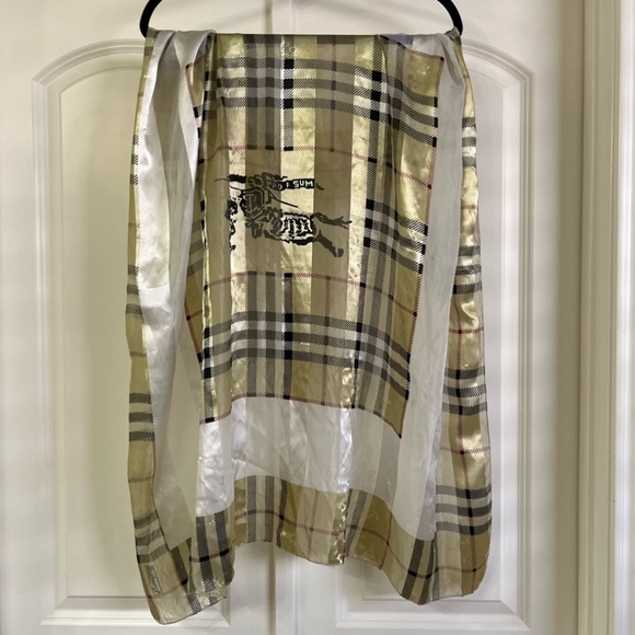 Burberry Classic Plaid Silk Scarf - Picture 2 of 7
